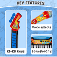 thumbnail image 6 of Contixo 3-in-1 Kids Music Set, Piano, Guitar & Microphone, Kids Toys for Ages 3-8, Educational Musical Play, 6 of 9