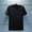 A_ Black, variant on Men's Short Sleeve Shirts Gauze Button Down T-Shirts Casual Button Sleeve Shirt Dress Shirt with Pocket White L