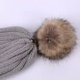 thumbnail image 4 of Christmas Clearance! AIEOTT Winter Hats for Kids Ages 2-4 Knit Warm Hats with Pom Poms Boys and Girls Fashion Solid Color Hats, 4 of 5