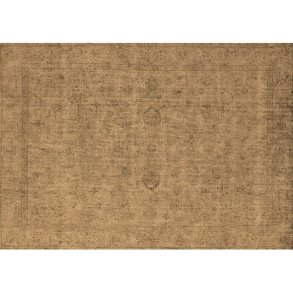 Ahgly Company Indoor Rectangle Oriental Brown Industrial Area Rugs, 7' x 10'