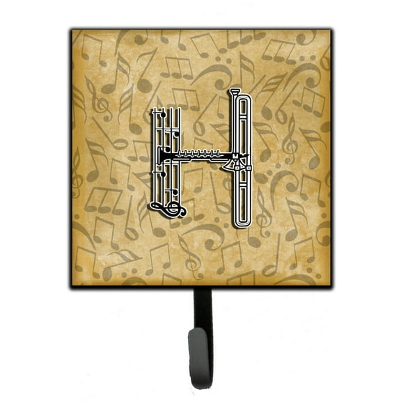 Letter H Musical Instrument Alphabet Leash or Key Holder
