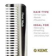 Kent 6T Fine Tooth Comb and Wide Tooth Hair Comb, Handmade Styling Comb for Hair Care, Barber Combs, Beard Combs For Men, Hair Styling Grooming Hair Combs for Men, Women and Kids