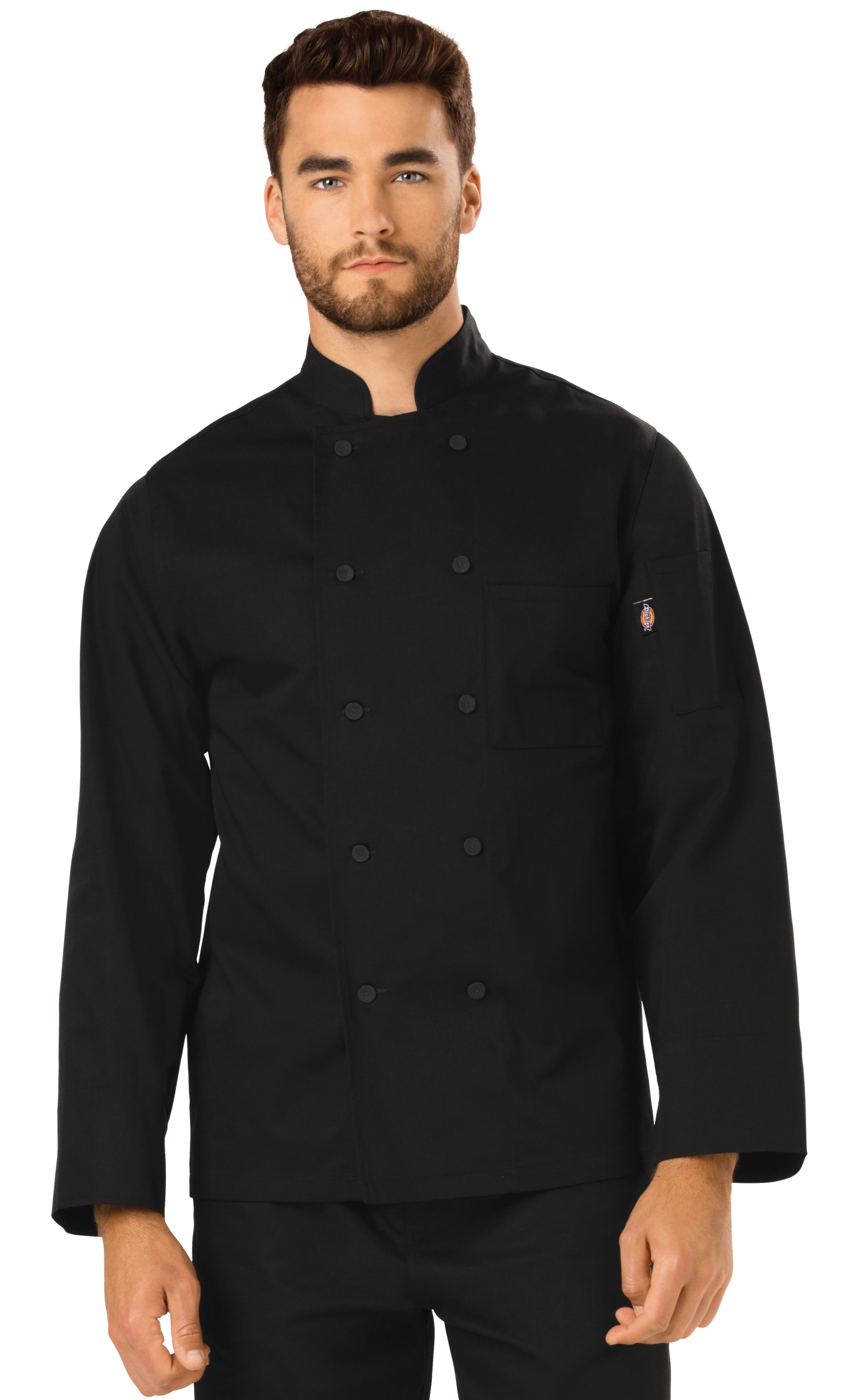 dickieschef dickies chef unisex classic cloth covered button chef coat