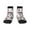 3 Black, variant on Monkey Pattern Quarter Crew Socks,Toe Seamed Ankle Socks,Cotton Cushioned Breathable Athletic Crew Sports Socks