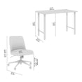 thumbnail image 4 of Hustle 48W x 24D Computer Desk and Chair Set in Natural Elm - Engineered Wood, 4 of 9