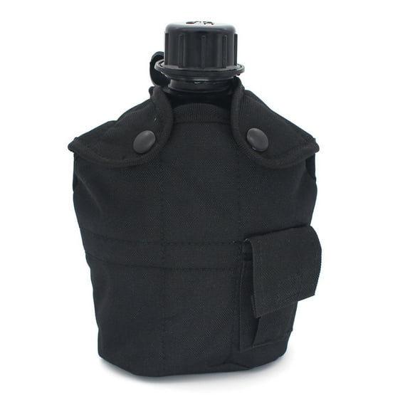 Military Water Canteen, 1L Army Military Water Bottle Camping Hiking Canteen Cup Portable for Outdoor
