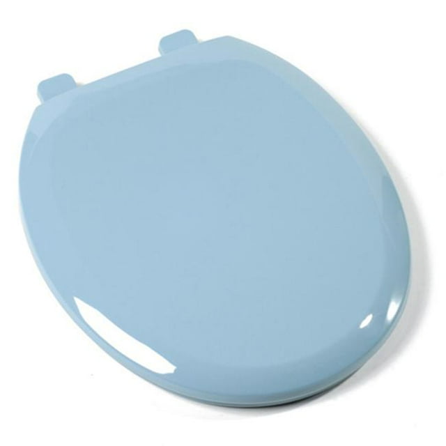 Jones Stephen C1B3R4S-45 EZ Close Premium Plastic Round Toilet Seat with a Closed Front- Regency Blue