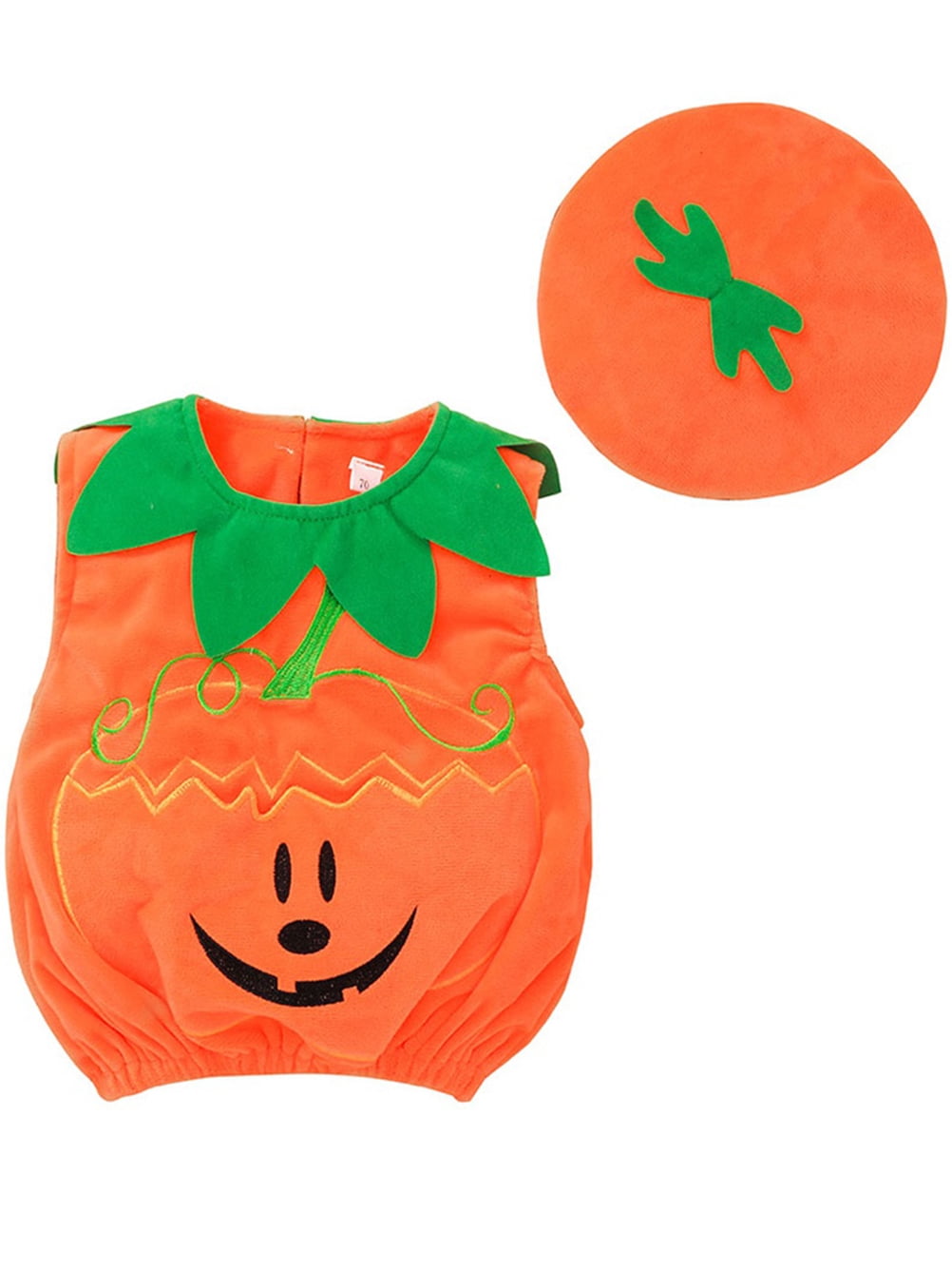 Actoyo Toddler Baby Girl Boy Halloween Pumpkin Hat Costume Outfit Fancy Dress Clothes