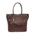 thumbnail image 1 of Pre-Owned PRADA BR4354 Logo Plate Semi-Shoulder Bag, Handbag, Shoulder Tote Leather... (Good), 1 of 13