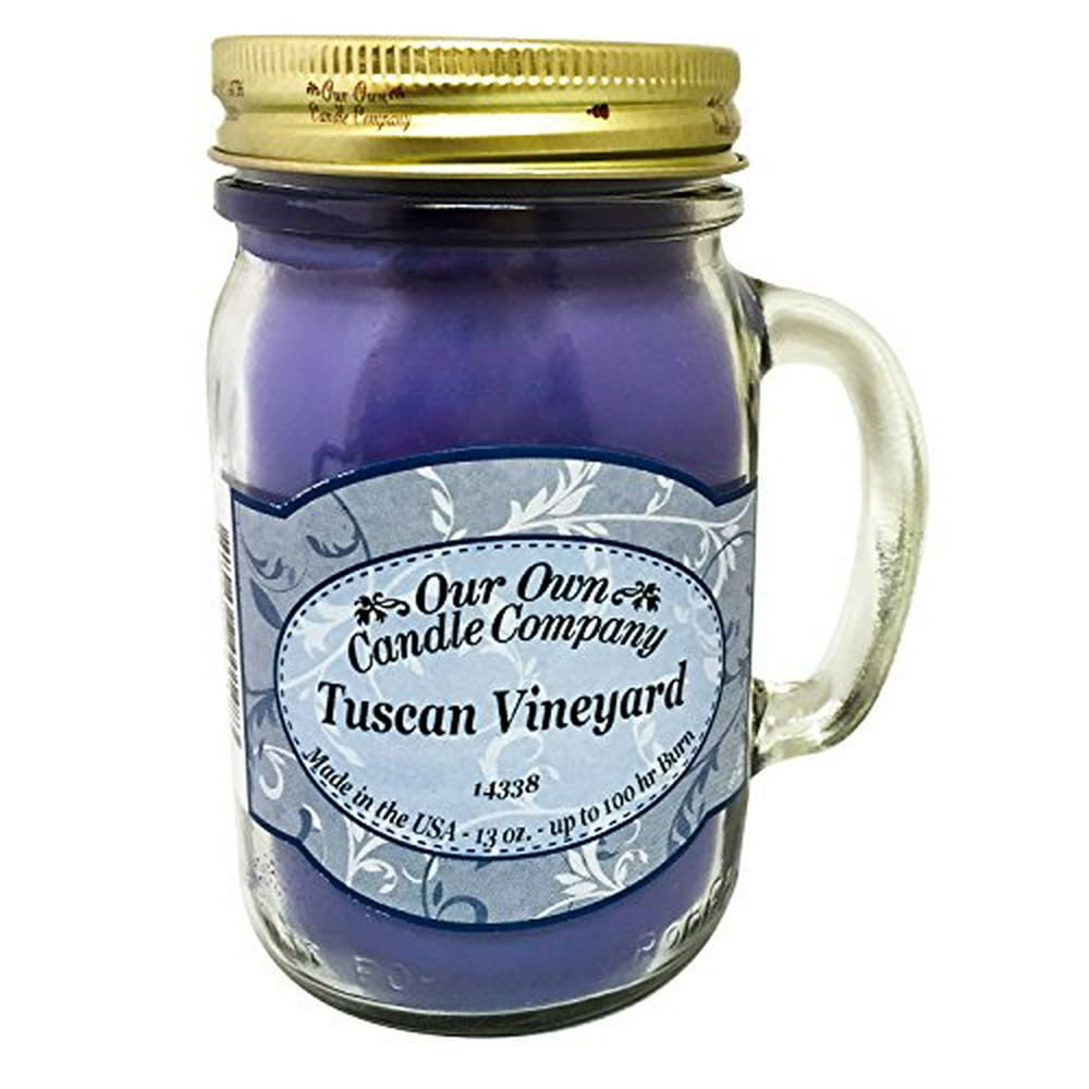 13oz TUSCAN VINEYARD Scented Jar Candle (Our Own Candle Company
