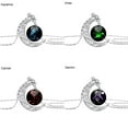 thumbnail image 4 of UDIYO Moon Necklace Shinny Long Chain Simple Inlaid Hollow Moon Pendant for Shopping, 4 of 7