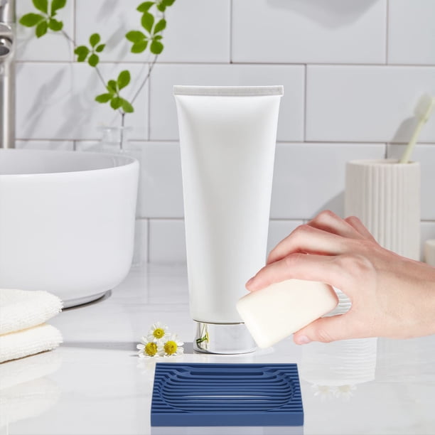 Jabonera para ducha, soporte para jabón de drenaje, mantiene el jabón seco, fácil limpieza, soportes para jabón de silicona Premium