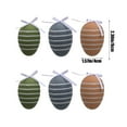thumbnail image 3 of Easter Hanging Eggs 6Pcs 2.36inch Colorful Plastic Easter Egg Hanging Ornaments Spring Easter Tree Ornaments for DIY Crafts Easter Tree Basket Home Decor Party Favors Supplies Easter Gifts, 3 of 8