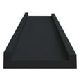 thumbnail image 5 of Picture Frame Ledge Shelves 2 Pcs Black 15.7"x3.5" MDF Wall Display - Floating Shelves for Photos, Artwork, & Small Decor - Space Saving Wall Ledges, 5 of 8