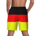 thumbnail image 2 of Mens German Flag Germany Swimming Trunks with Compression Liner Beach Quick Dry Swim Shorts, 2 of 6