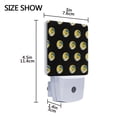thumbnail image 4 of Yayeee LED Plug in Night Light for The Home with Auto Dusk to Dawn Light Sensors, 2 Pack, Black Volleyball Pattern, 4 of 6