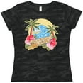 thumbnail image 3 of Inktastic Spring Break with Ocean Wave Palm Trees South Padre Island Women's T-Shirt, 3 of 5
