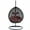 Black, variant on SUDICA Outdoor Egg Swing Chair with Stand, Black Rattan Wicker Hanging Chair with Cushion for Patio, Balcony, Garden