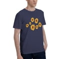 thumbnail image 2 of Pretty Sunflowers Men'S Basic Short Sleeve T-Shirt Navy Blue 5x-Large, 2 of 5