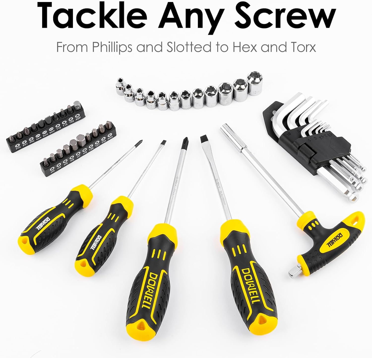 Tool Set Tool Kit 62PCS Homeowner Tool Set Wrench Pliers Screwdriver Set Repair Tool Kit