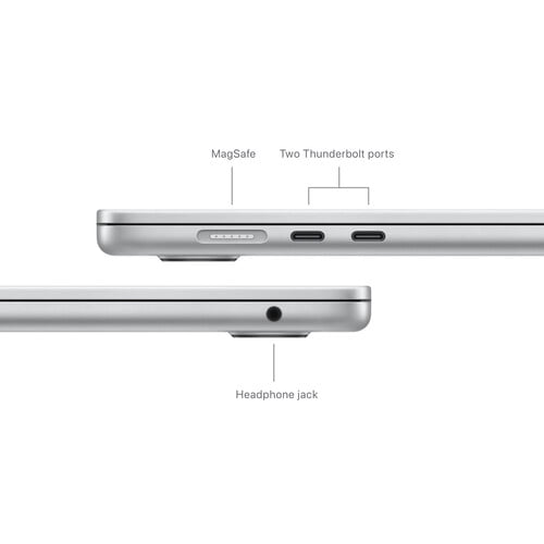 Restored Apple 15.3" Macbook Air Apple M3 Chip with 8-Core CPU and 10-Core GPU 8GB RAM 512GB SSD Silver Early 2024 thumbnail 10
