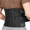thumbnail image 4 of Cinturón de Soporte para la Cintura Tirantes para la Parte Inferior de la Espalda Cinturón de Soporte Lumbar Transpirable con 6 Soportes y Malla de 16 Agujeros para Protección ANGGREK  Otros, 4 of 8