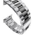 thumbnail image 4 of REQO Metal Bands Compatible with Apple Watch Band 41mm 40mm 38mm 42mm/44mm/45mm/49mm/46mm, Dressy Stainless Steel Chain Strap for Men iWatch Series Ultra/Ultra2/9/8/7/6/5/4/3/2/1 SE, 4 of 7
