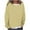Khaki, variant on Darzheoy Womens Tops Pullover Long Sleeve Solid Color Round Neck Sweatshirts Versatile Plus Size Hoodless Trendy Fashion Fall Winter Blouses