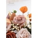 thumbnail image 3 of Flores artificiales Floroom, 25 uds., rosas artificiales de espuma de colores degradados de color naranja quemado de aspecto Real con tallos para ramos de boda DIY, 3 of 5