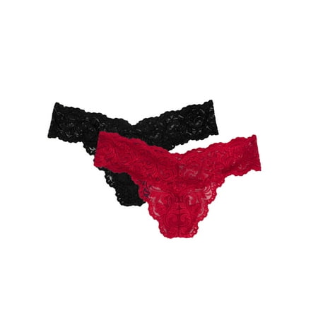 

Smart & Sexy Women s Signature Lace Thong 2-Pack Style-SA849