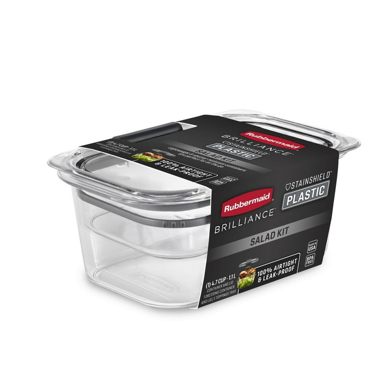 Rubbermaid 4.7 Cup Brilliance Salad Lunch Food Storage Container