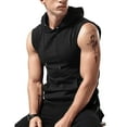 thumbnail image 4 of Ierhent Mens Undershirt Men's G-unit Style Tank Tops Square Cut Muscle Rib A-Shirts Black,XL, 4 of 6