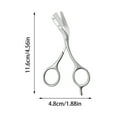 thumbnail image 3 of MKHSQHDG Today's Deals Stainless Steel Eyebrow Scissors with Comb Beauty Tools for Precise Trimming and Grooming Micro Distance Scratch Non Pulling Hair Design Universal Use, 3 of 8