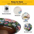 thumbnail image 3 of Elastic Fitted Round Tablecloth, Blue Spring Floral Waterproof Stretch Table Cover for 36"-44" Tables, Pink Flowers Butterfly Rustic Washable Outdoor Tablecloths for Patio, Picnic, Camping, 3 of 9