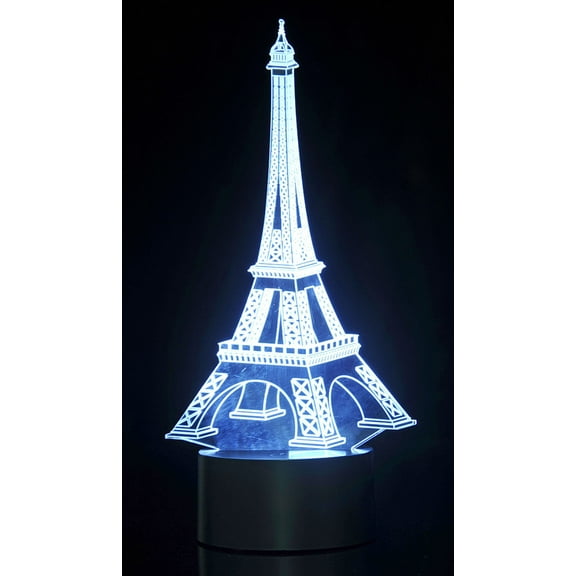 Board No More! 3D Eifel Tower Laser Cut Precision LED Lights