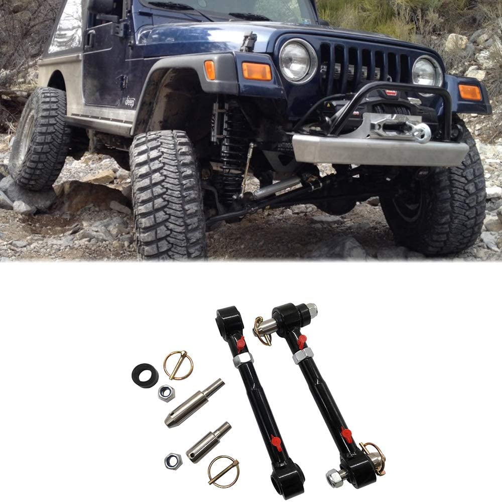 iFJF Front Swaybar Quicker Disconnect System for Jeep Wrangler JK JKU 2007-2018  Replace 2034 with 