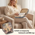 thumbnail image 4 of Xixirimido Quilted Bible Cover Bible Case for Women, Large Bible Carrying Case with Handle, Bible Study Supplies & Christian Gift for Men, Cross Jesus Sunset Glow, 4 of 7