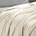 thumbnail image 5 of Superior Clara Cotton Striped Woven Blanket, California King, Ivory, 5 of 12
