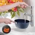 thumbnail image 5 of Open Box NutriChef 11 Piece Nonstick Diamond Pattern Cookware Set, Dark Blue, 5 of 7