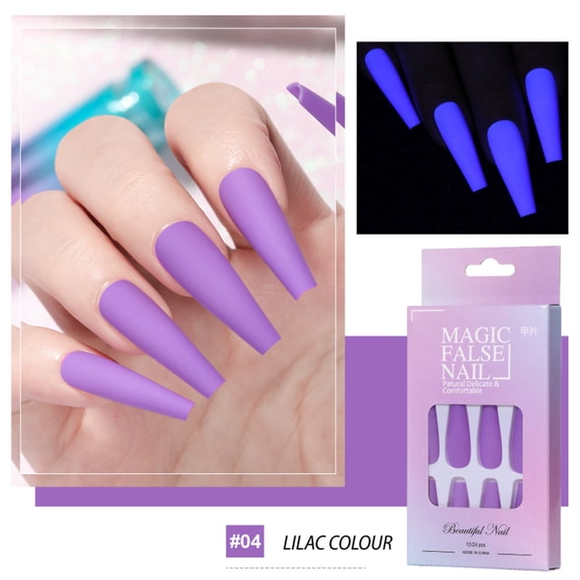 Calcomanías de uñas luminosas Calcomanías de uñas falsas Calcomanías de gelatina Calcomanías de uñas Wmkox8yii hjk4800