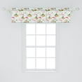 thumbnail image 2 of Ambesonne Flamingo Valance Pack of 2, Fresh Flora Pineapples, 54"X12", Multicolor, 2 of 4
