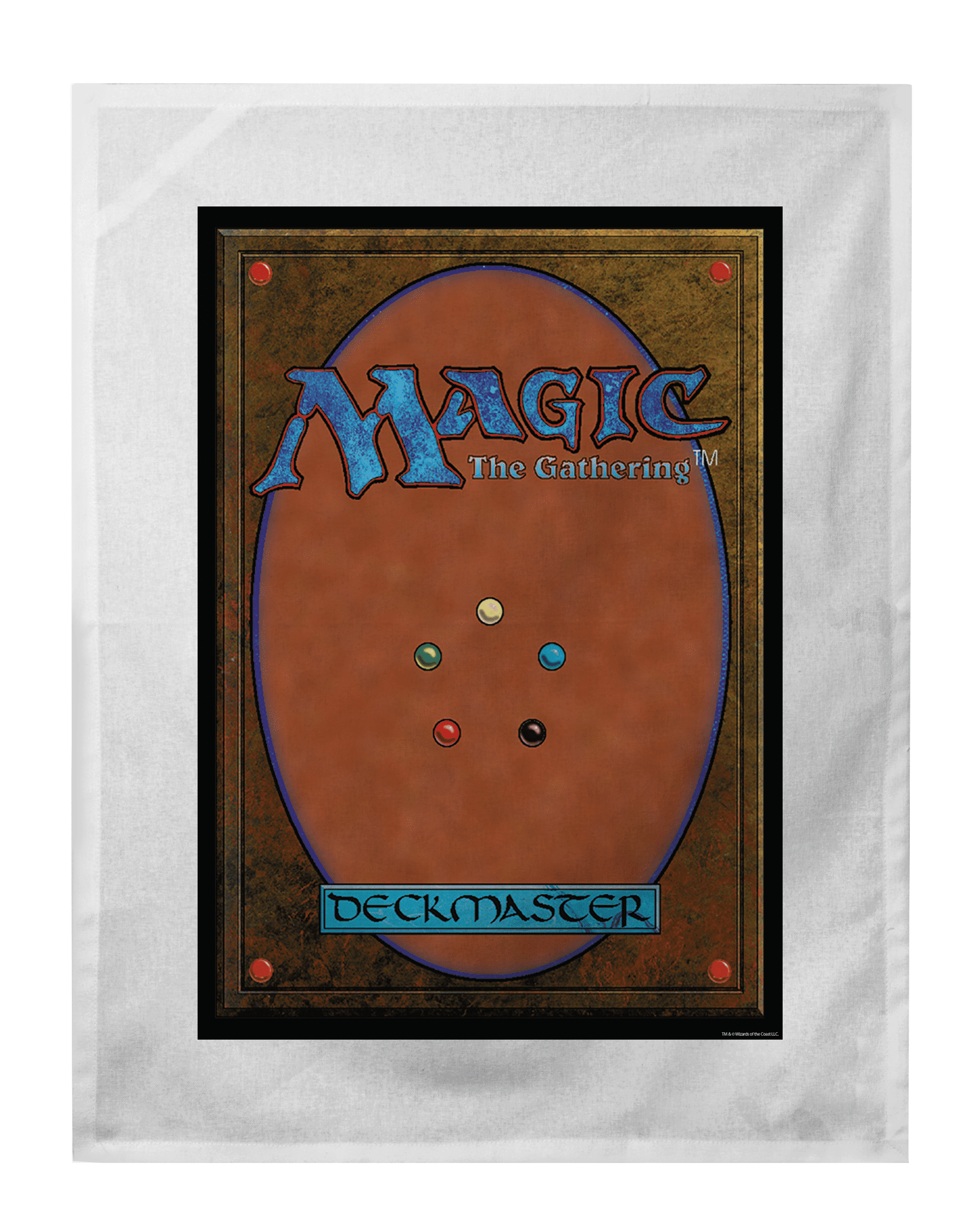 Magic The Gathering Deckmaster Card Back Dish Towel