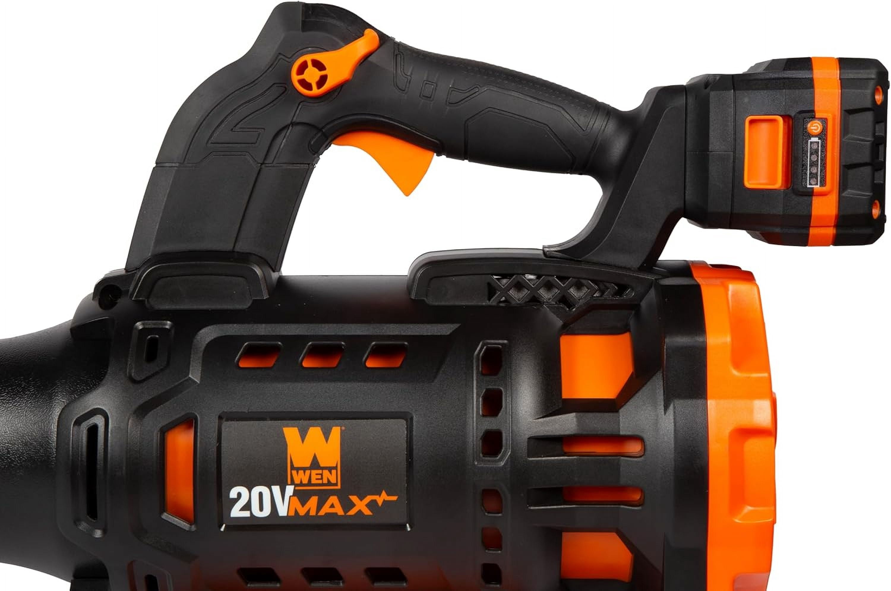 WEN Brushless Cordless Axial Blower with 20V Max 4Ah Battery and Charger (20711)