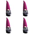 thumbnail image 2 of Clearance | Set of 4 Knitted Gnome Plush Figure with Witch Hat for Halloween Tabletop Decor, 2 of 5