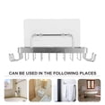 thumbnail image 6 of Eease Wall-Mounted Soap Holder with 4 Hooks for Shower/Bathroom, 6 of 6