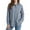 Light Blue, variant on Arlun Womens Long Sleeve Plaid Shirts Button down Lapel College Style Tops Soft Comfort Loose Casual Asymmetrical Hem Blouses Fashion Outfits Coffee XL