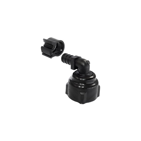 Codo PEXLOCK 30811 SWV 1/2 x 3/4 FPT negro para tubos PEX