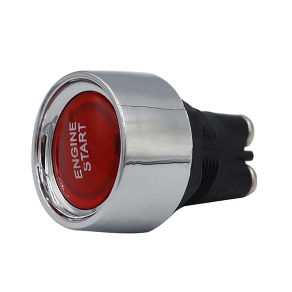 12V/24V 50A Car Engine Start Push Button Keyless Start Button Ignition Starter Red