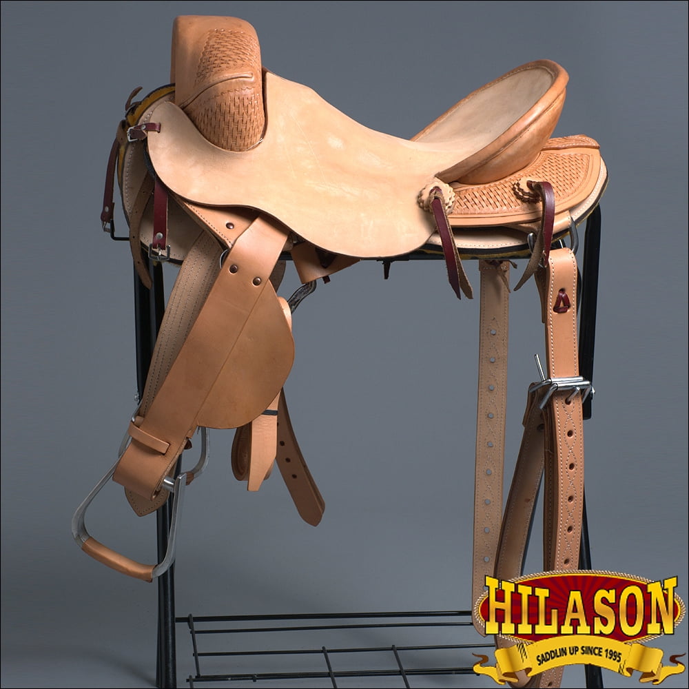 16" HILASON CLASSIC SERIES HANDMADE RODEO BRONC RIDING SADDLE