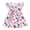 Light Pink, variant on Girls Casual Baseball Print Dress with Flounce Playful Summer Outfit Toddler Clothes
